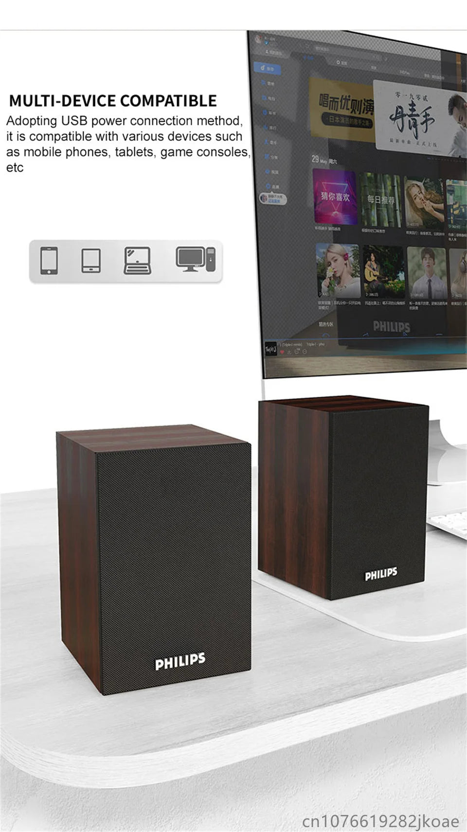 Philips SoundGo SPA20 – Portable Bluetooth Speaker with Deep Bass & HiFi Stere
