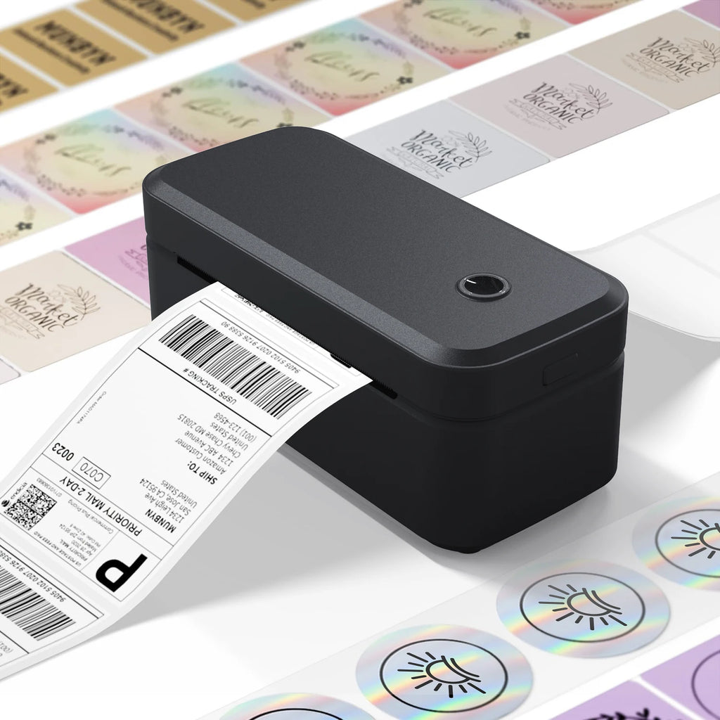 Marklife X4 Portable Bluetooth Thermal Label Printer – Auto-Detect 4x6 Shipping Printer for Small Business