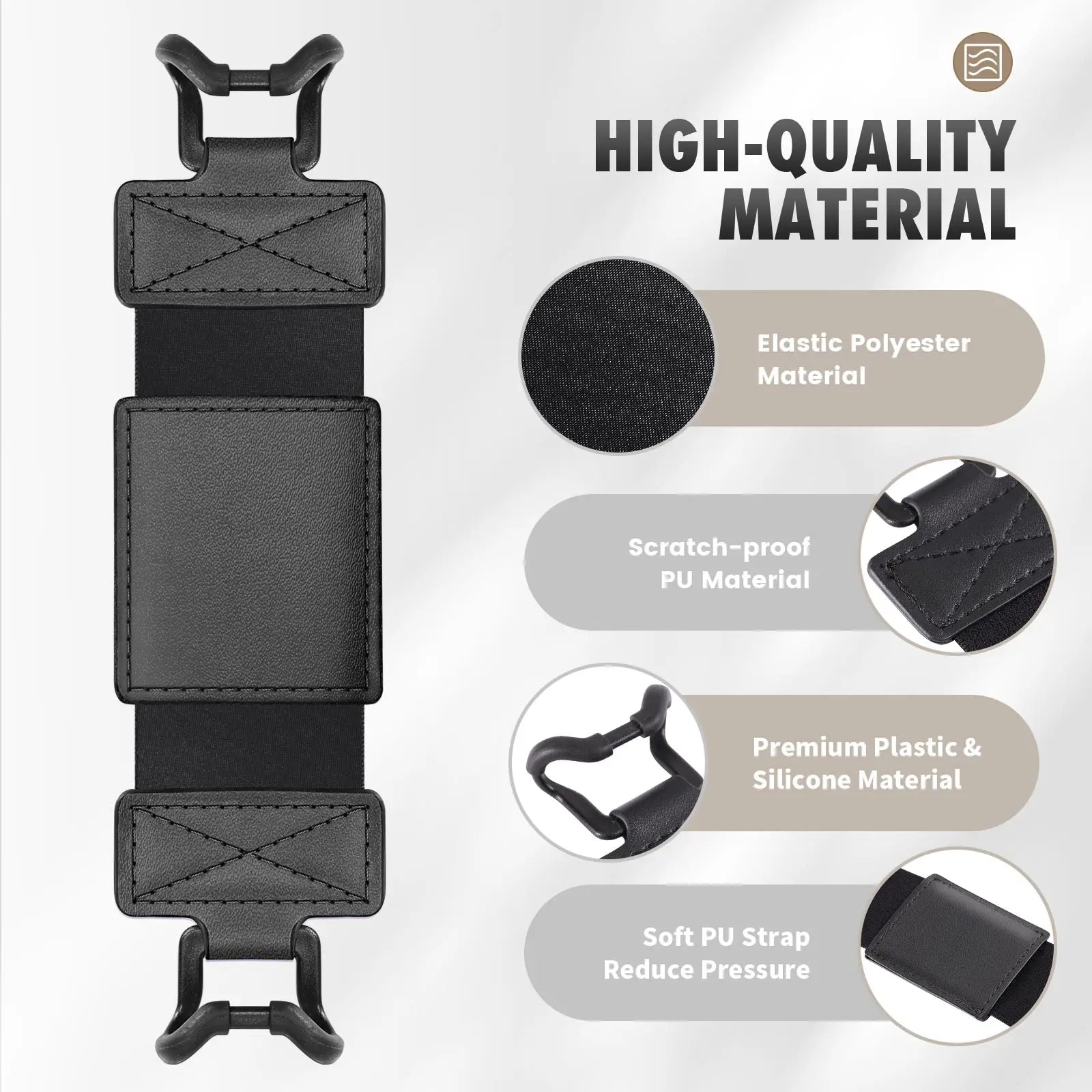 Soft Hand Strap for 6-8" Kindle eReaders Fire Tablet -Kindle/Kobo/Voyaga/Lenovo/Sony Kindle E-Book Tablet,Black High-Elasticity