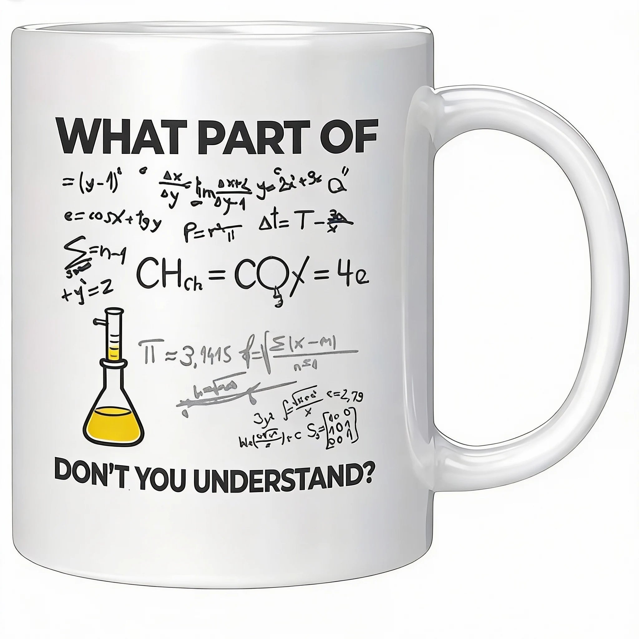 Math Doesn’t Care 😏 | ‘What Part of Math Don’t You Understand?’ Funny Nerd Mug for Students & Teacher