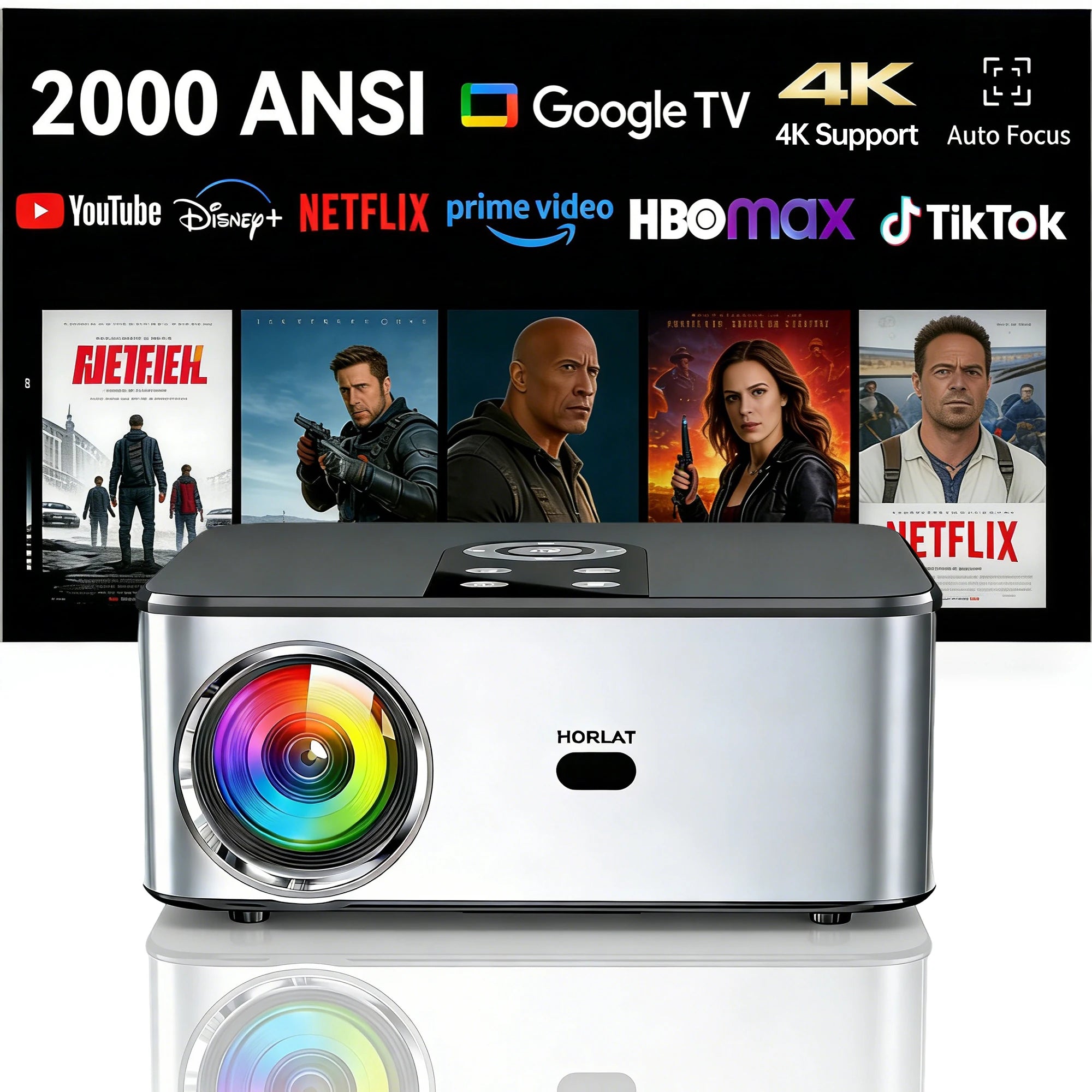 CineNova T03 Smart 4K Home Theater Projector