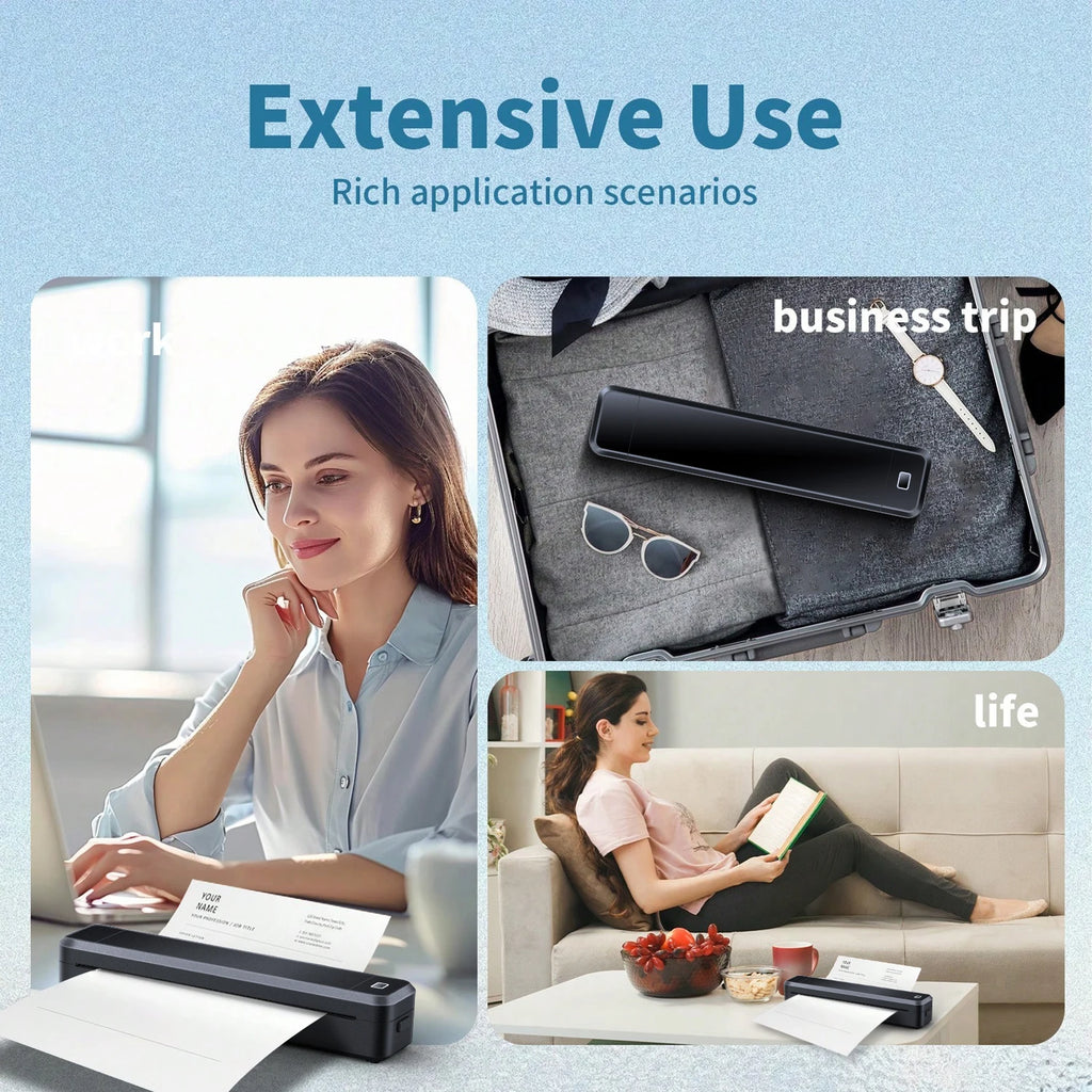 Marklife X8 Mini A4 Bluetooth Thermal Printer – Inkless Photo, PDF & Document Printing