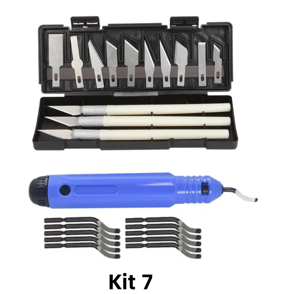 3D Printer Tool Kit – Diagonal Pliers, Deburring Cutter, Tweezers & Scraper Set