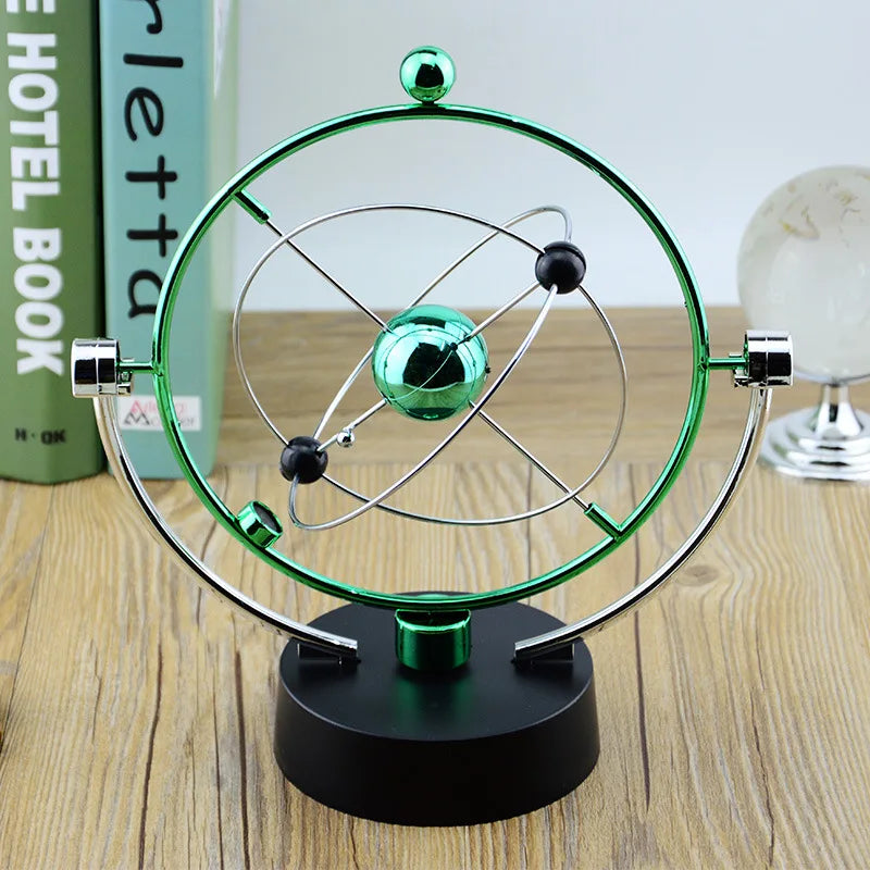 Colorful Galaxy Universe Celestial Swinger Magnetic Rotating Earth Perpetual Motion Device Electric Chaos Pendulum Science Decor