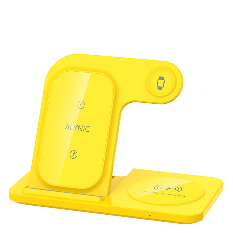 FoldCharge Foldable Fast Wireless Charging Station – iPhone 16/15/14, Apple Watch & AirPods