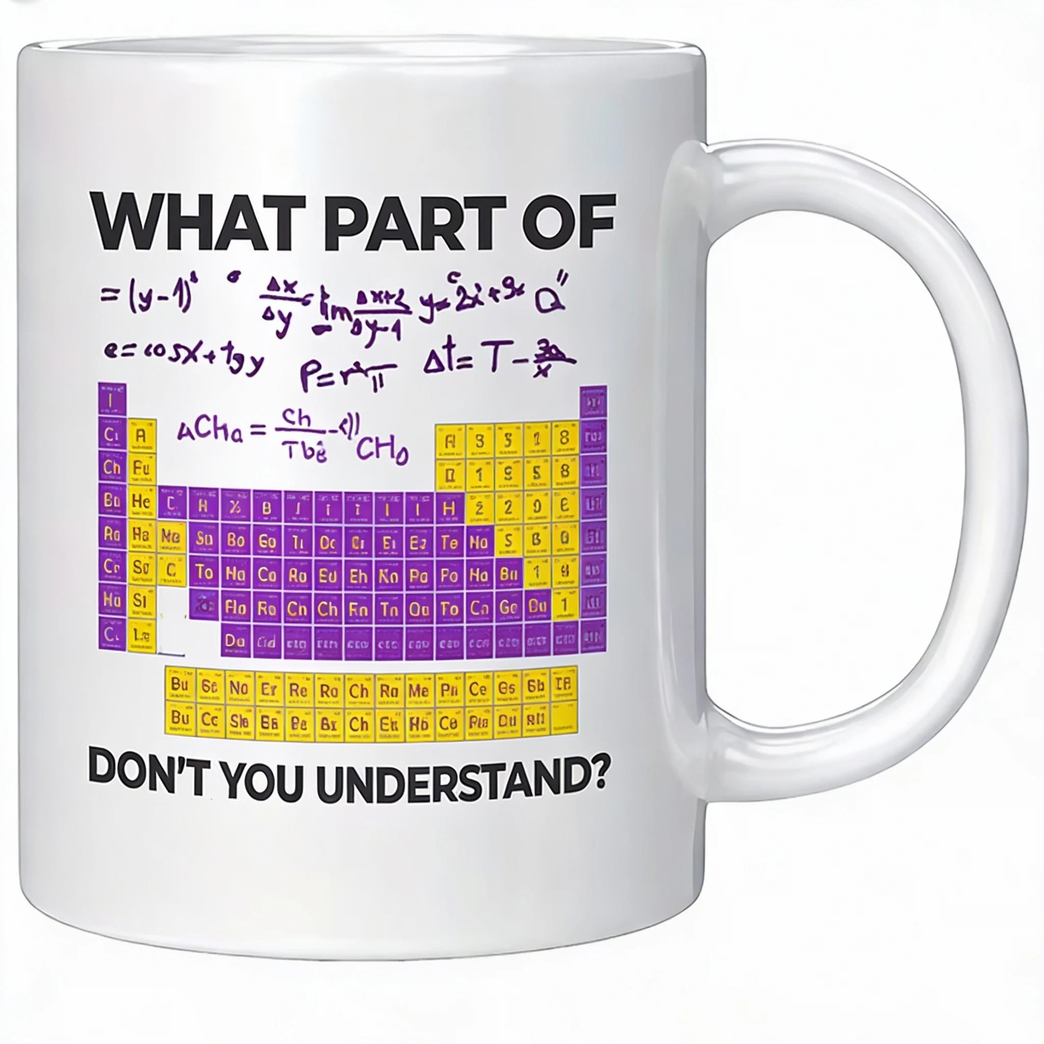 Math Doesn’t Care 😏 | ‘What Part of Math Don’t You Understand?’ Funny Nerd Mug for Students & Teacher