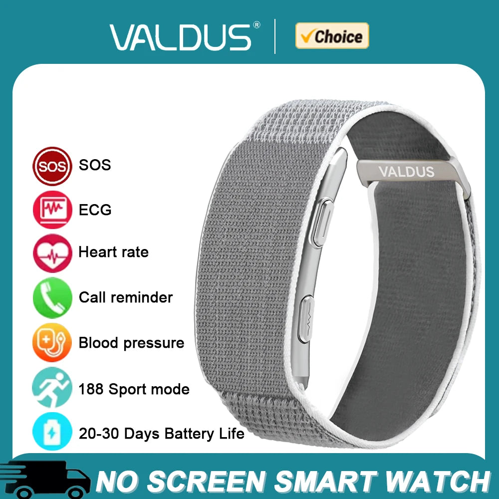 VALDUS VITRO ECG Smart Bracelet – Heart Rate, Blood Pressure & Long Battery Life
