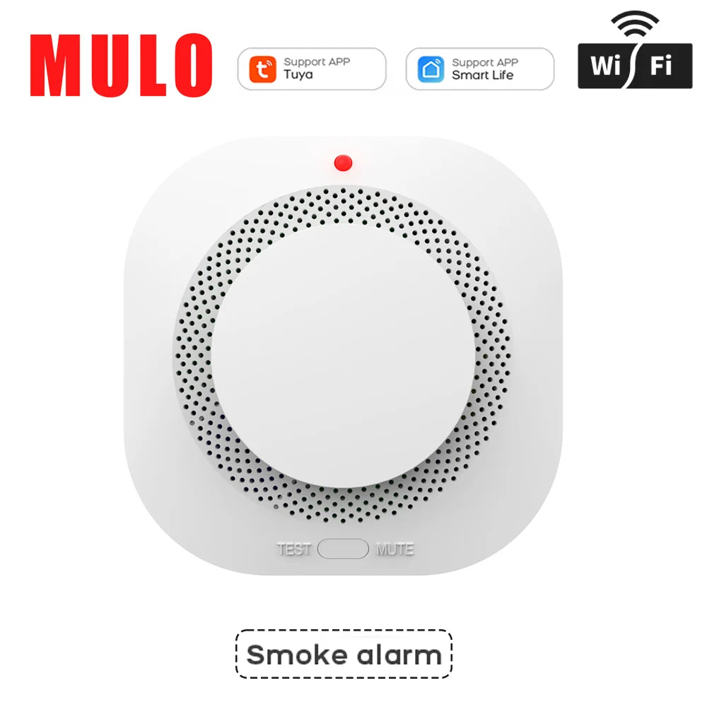 Tuya ZigBee WiFi Smart Smoke Detector – Home Security Fire Alarm Sensor