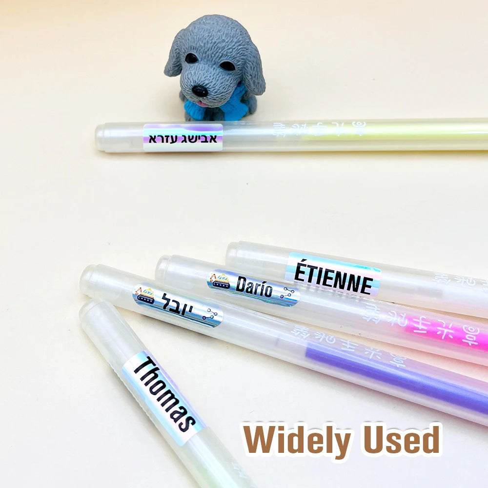 NameTag Kawaii Waterproof Custom Name Label Stickers – Personalised School & Bottle Decals