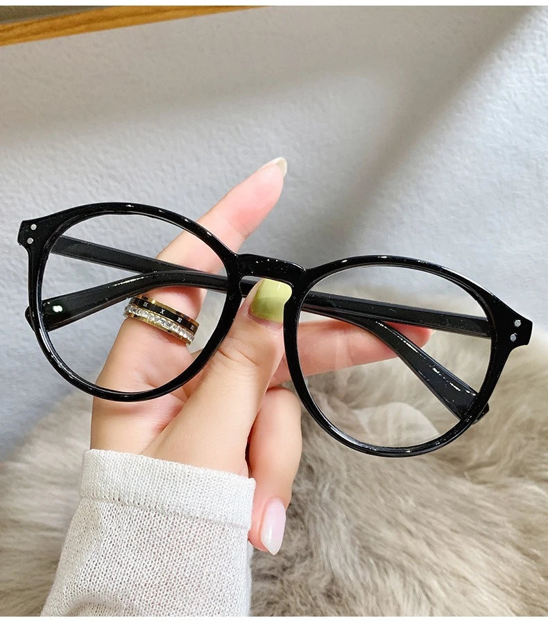 Retro Round Blue Light Blocking Glasses – Prescription Ready Myopia Eyewear (0 to -600) | Ultra-Light Unisex Frames