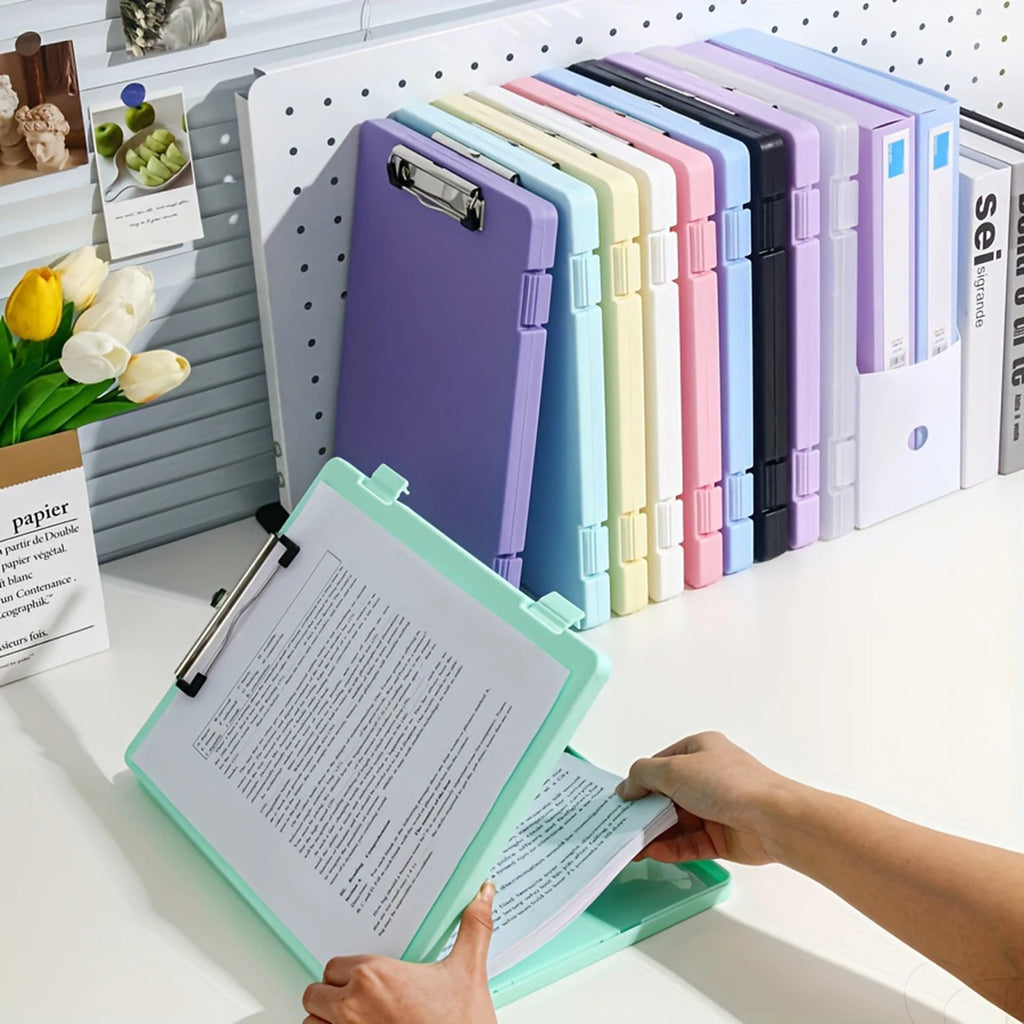 DocBox 2-in-1 A4 Writing Board & Document Storage Box – Portable Office Organiser