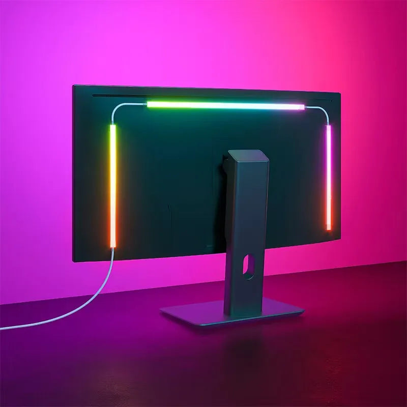 PC Backlight Monitor Ambilight Light Strip APP Control Music Sync RGBIC LED Lights Game Room Computer Atmosphere Decor Lamp