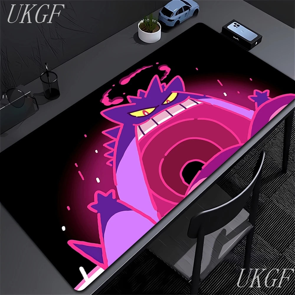 Gengar Anime XL Gaming Desk Mat – Cute Gaming Mouse Pad (XXL Keyboard & Mouse Mat)