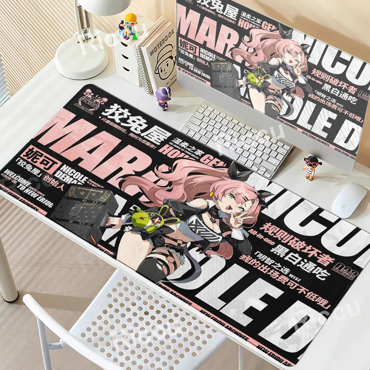 Zenless Zone Zero XXL Gaming Desk Mat – Anime Character Extended Mouse Pad (ZZZ Series)