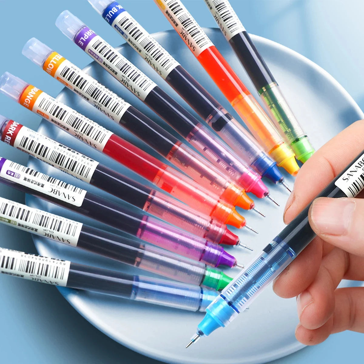 SmoothFlow Gel Pen Set (10-Pack) – Fine Tip, Quick-Dry Ink