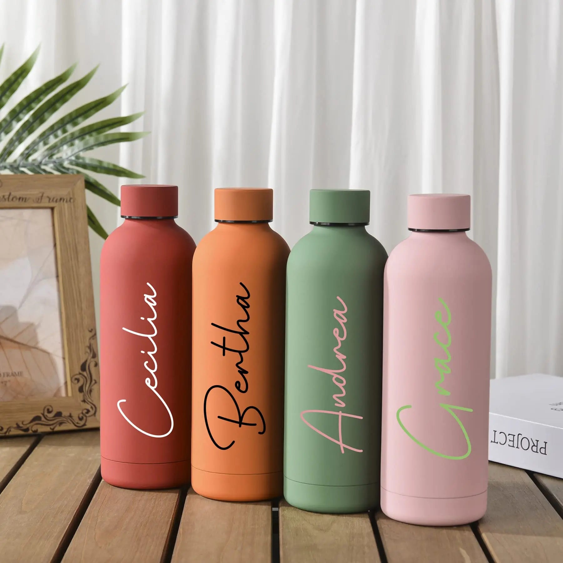 PersonalFlask Custom Engraved Stainless Steel Water Bottle – Insulated Thermos