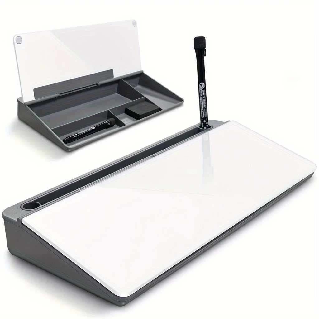 ClearDesk Glass Whiteboard Organizer