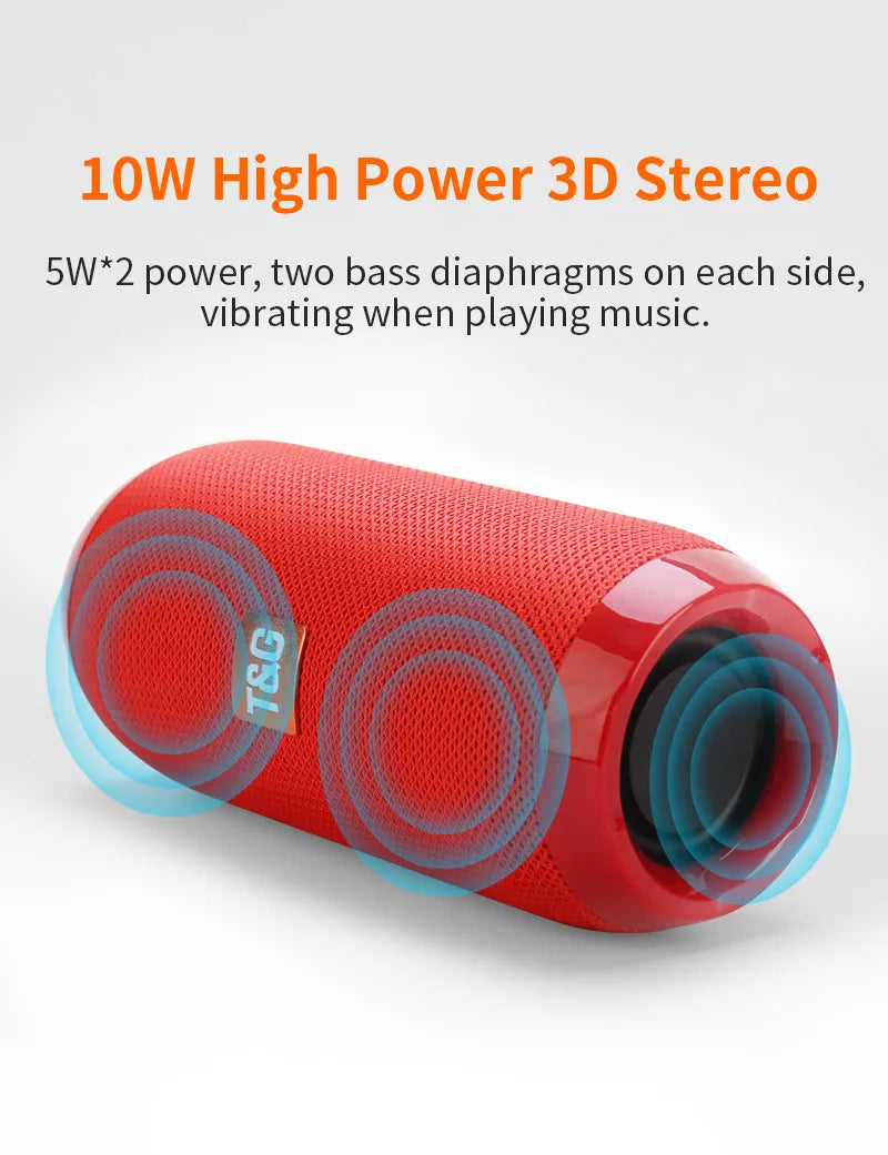 BoomBox Portable Wireless Bluetooth Speaker – FM Radio, Subwoofer & Hands-Free