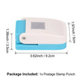 StampPunch Rectangle Postage Stamp Craft Punch – 1x0.8 Inch
