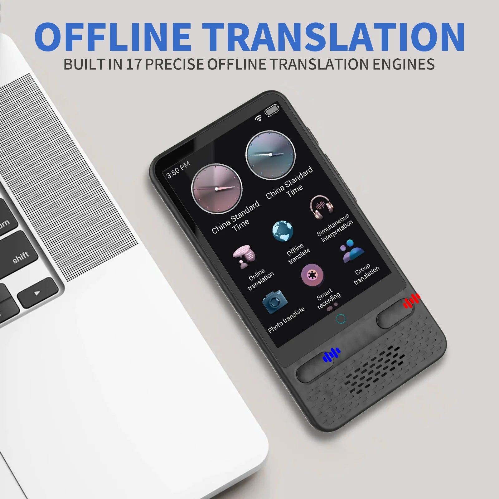 LinguaAI Voice Translator Device – 138 Languages, ChatGPT & Real-Time Two-Way