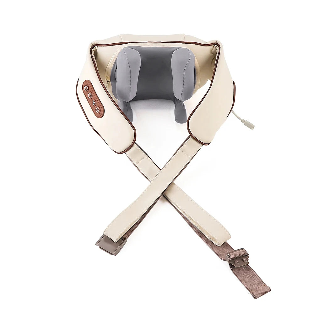 Foreverlily 26W Brushless Neck & Shoulder Kneading Massage Shawl – Wireless