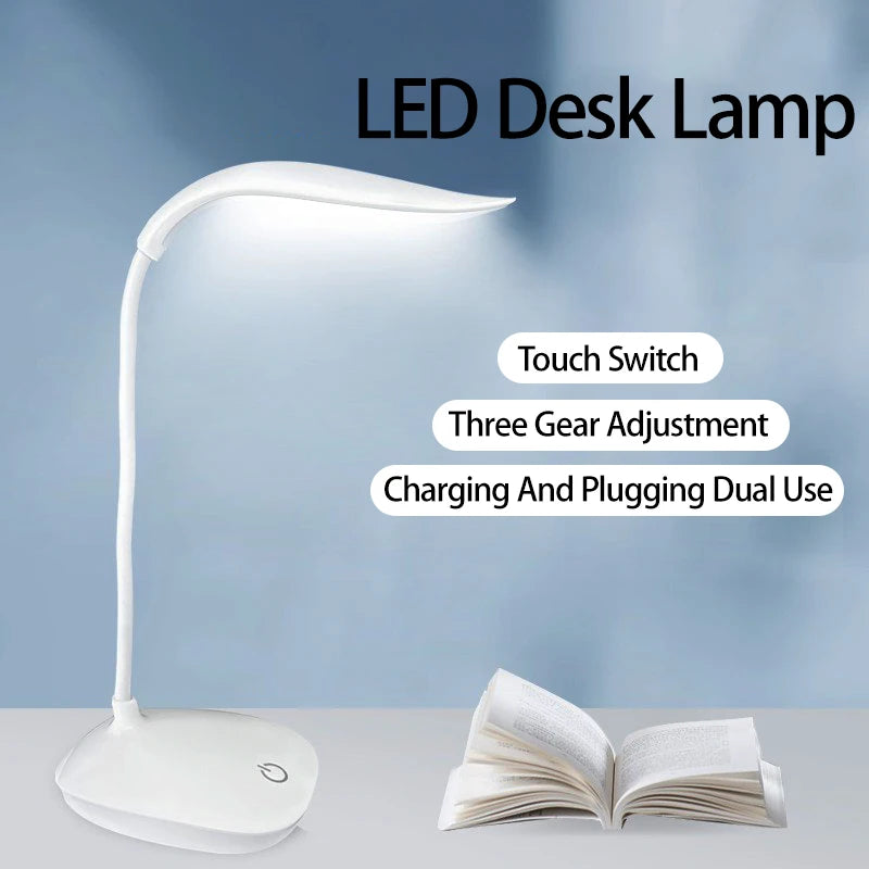 Eye-Care LED Reading Desk Lamp – Adjustable Modern Study & Office Table Light | Dimmable Anti-Glare Task Lamp for Home & Work