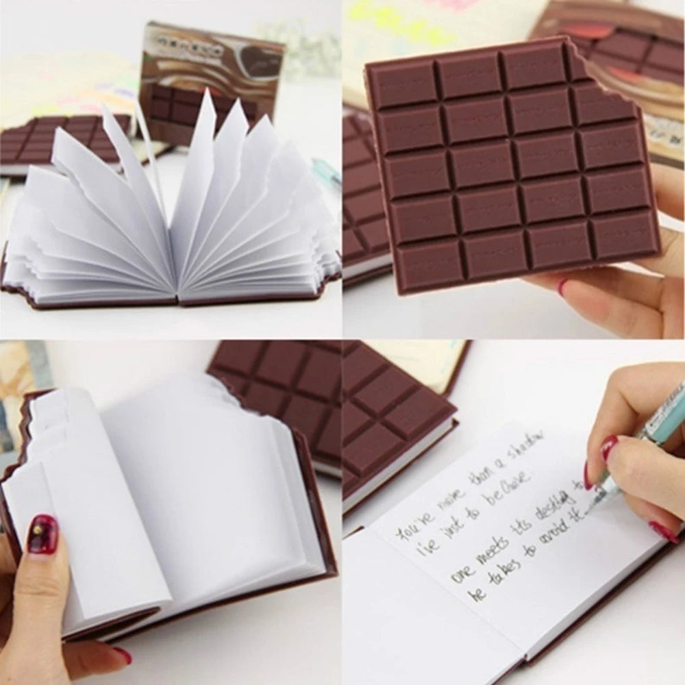 ChocoNote Chocolate Shape Sticky Notes – 80 Sheets Cute Mini Memo Pad