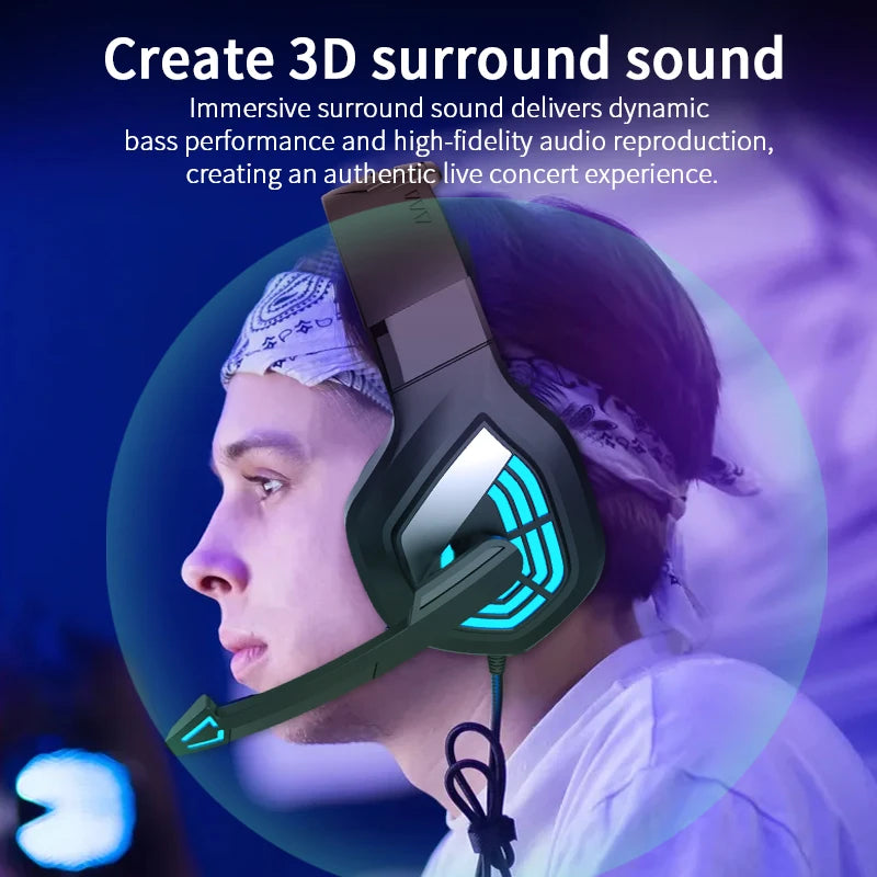Vortex G7 Gaming Headset – Noise Cancelling Mic, Surround Sound, LED RGB