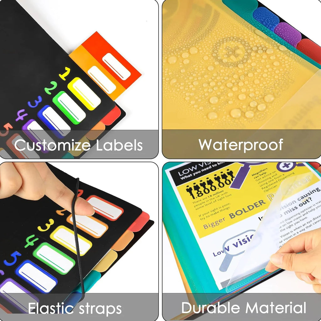 ColorMonth A4 File Folders with Monthly Dividers – Colour-Coded Calendar System