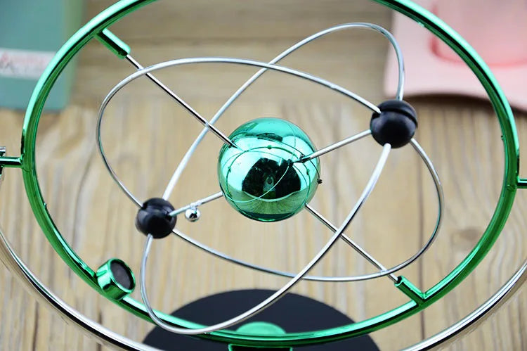 Colorful Galaxy Universe Celestial Swinger Magnetic Rotating Earth Perpetual Motion Device Electric Chaos Pendulum Science Decor
