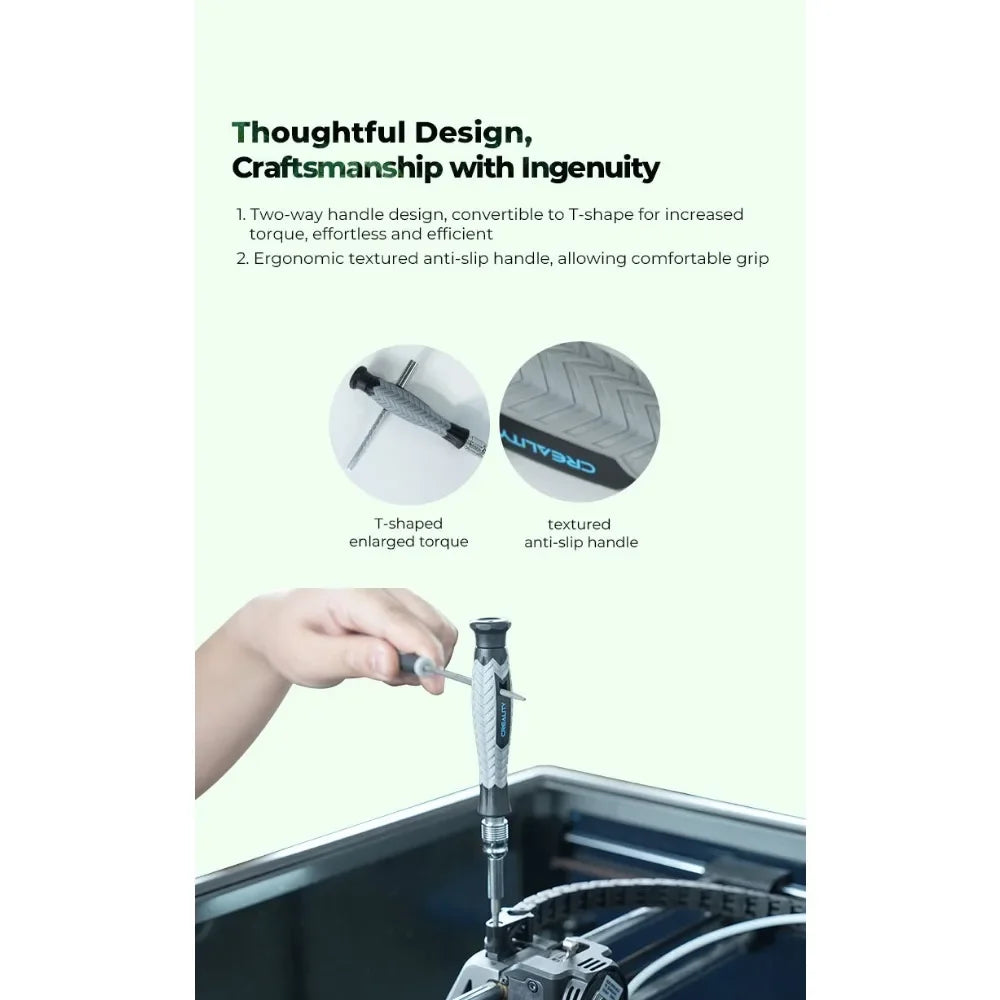 Creality Official 3D Printer Tools Kit – 74-Piece Complete Maintenance Set