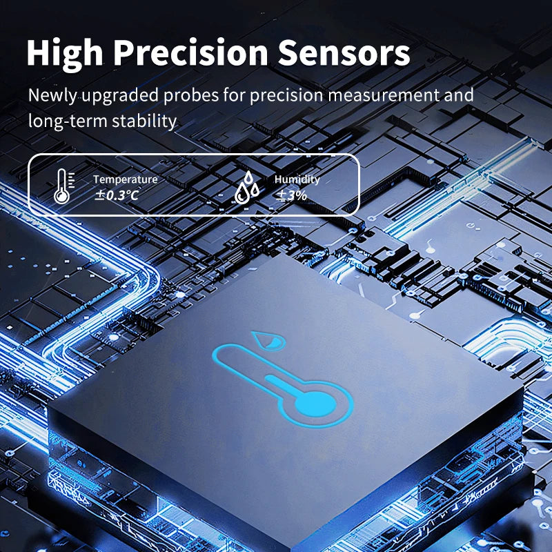 Tuya WiFi Temperature & Humidity Sensor – Indoor Smart Hygrometer Thermometer