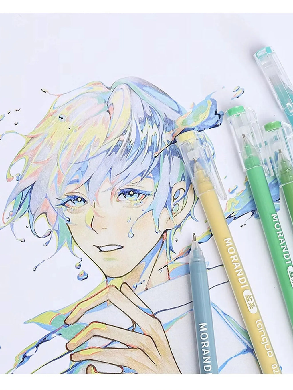 Languo 27-207 Colour Gel Pen & Marker Drawing Set – Student DIY Art Pens