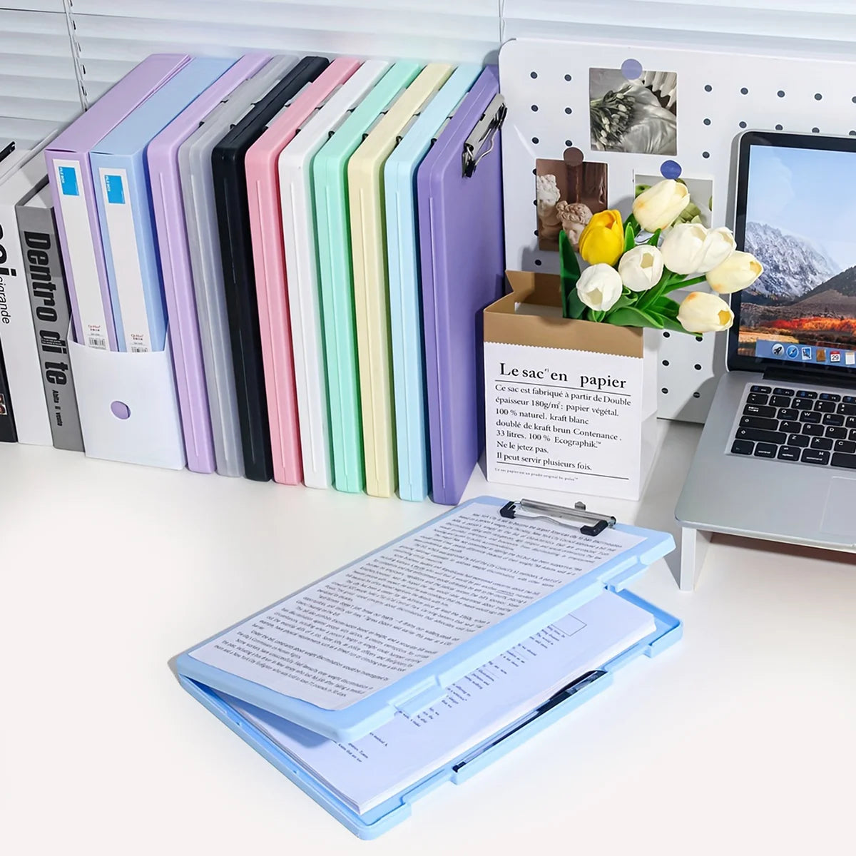 DocBox 2-in-1 A4 Writing Board & Document Storage Box – Portable Office Organiser