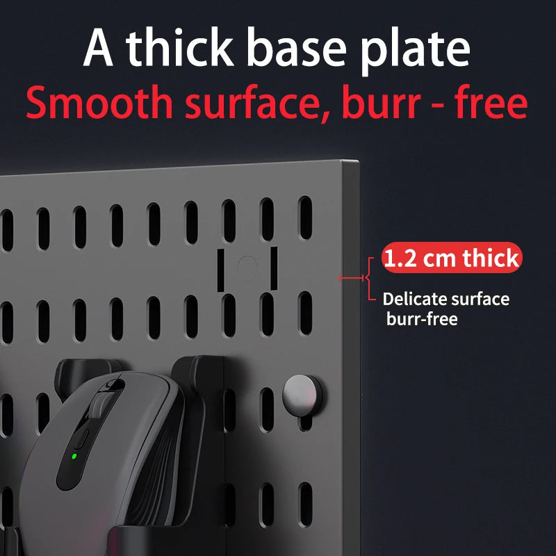 Desktop Standing Pegboard For Home And Office Use. Freely Combinable Accessories For Organizing Stationery.
