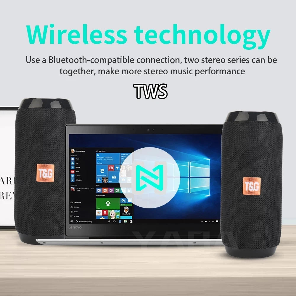 BoomBox Portable Wireless Bluetooth Speaker – FM Radio, Subwoofer & Hands-Free