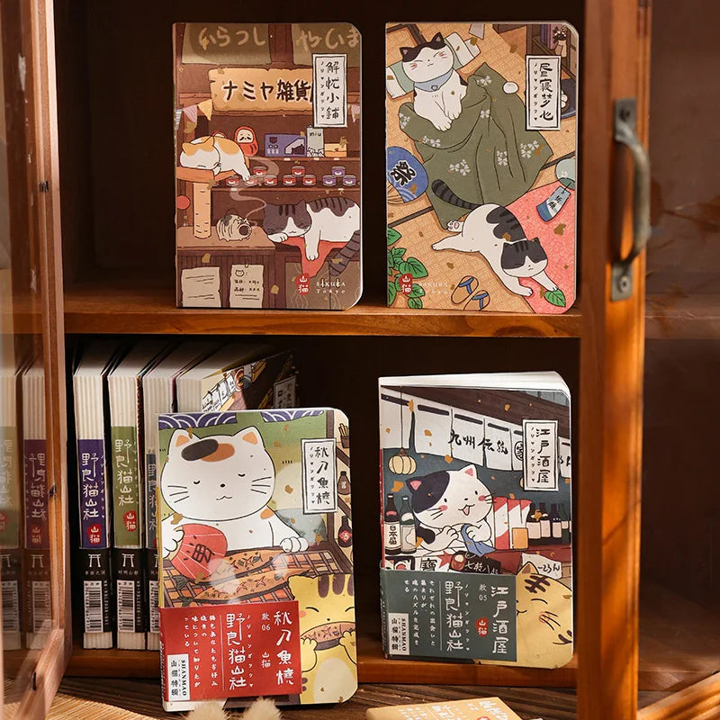 KittyNotes Kawaii Cat Pocket Notebook – Japanese Style Planner & Journal