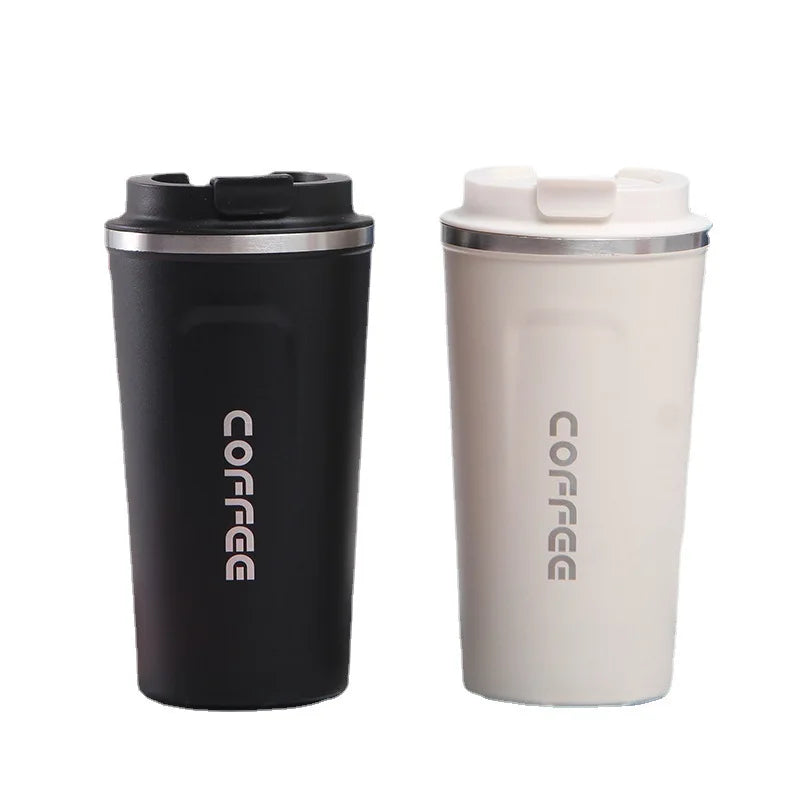 ThermoSip Stainless Steel Insulated Coffee Cup – 380ml / 510ml, Leak-Proof