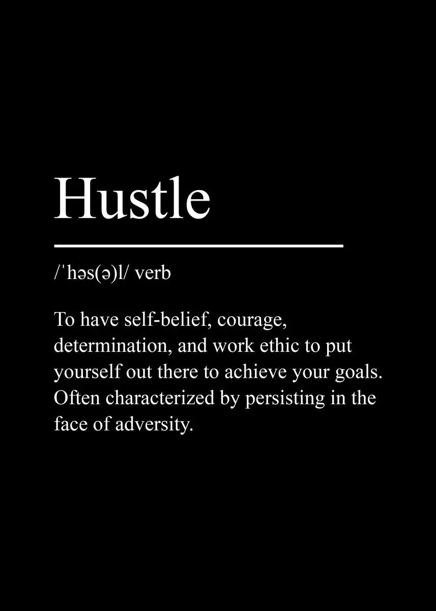 Black Minimalist Inspirational phrases Poster Print Success Focus Patience Definition Canvas Painting for Home Office Wall Decor