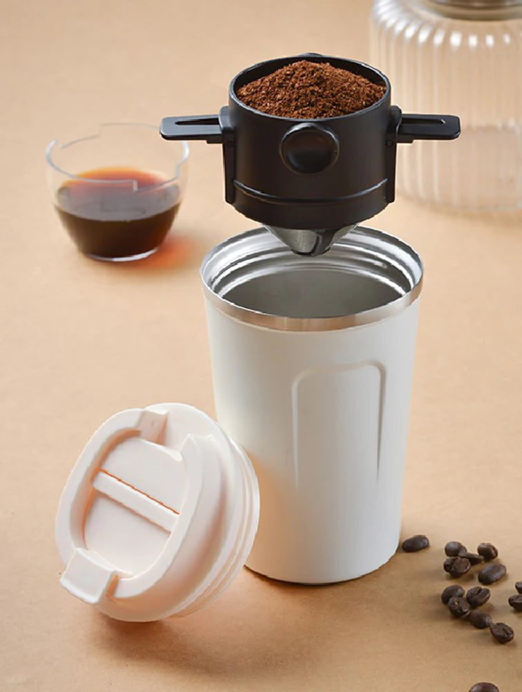 ThermoSip Stainless Steel Insulated Coffee Cup – 380ml / 510ml, Leak-Proof
