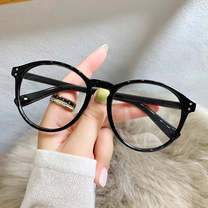 Retro Round Blue Light Blocking Glasses – Prescription Ready Myopia Eyewear (0 to -600) | Ultra-Light Unisex Frames