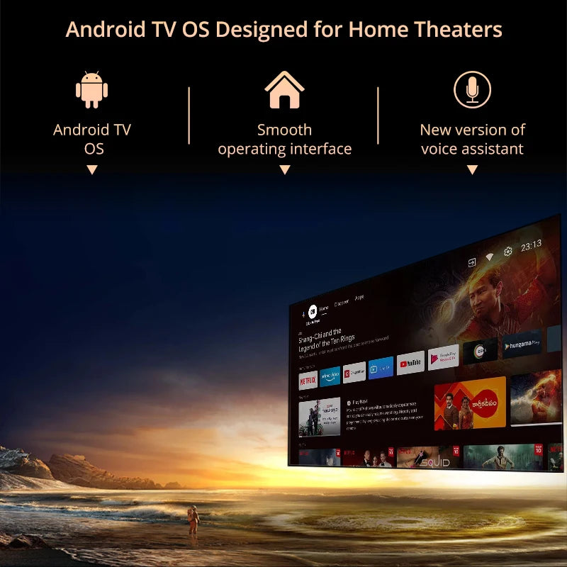 VoxFlix M25 Smart 4K Home Cinema Projector