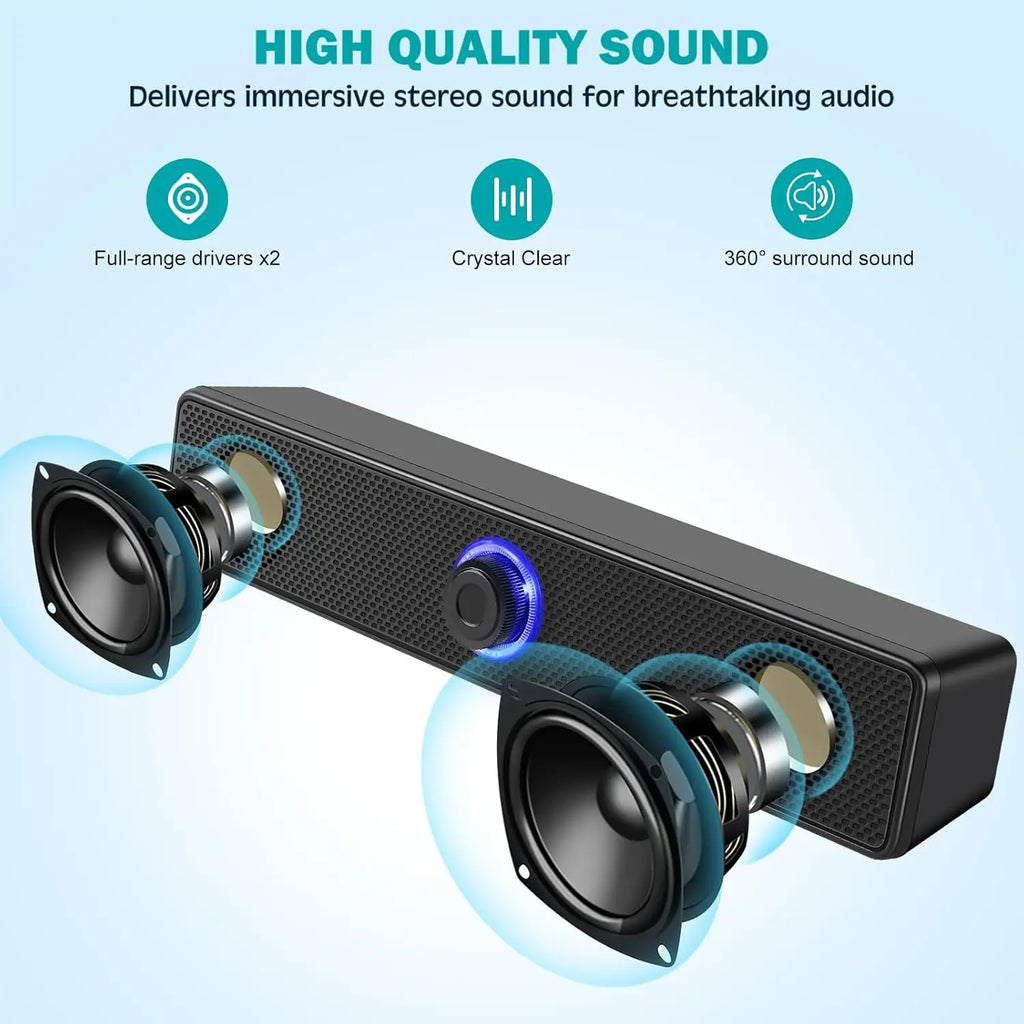 BassEdge Dual Bluetooth Soundbar