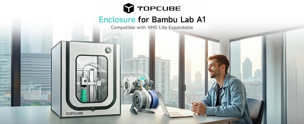 YOOPAI 3D Printer Enclosure for Bambu Lab A1 / A1 Mini – LED, Constant Temp & Fireproof