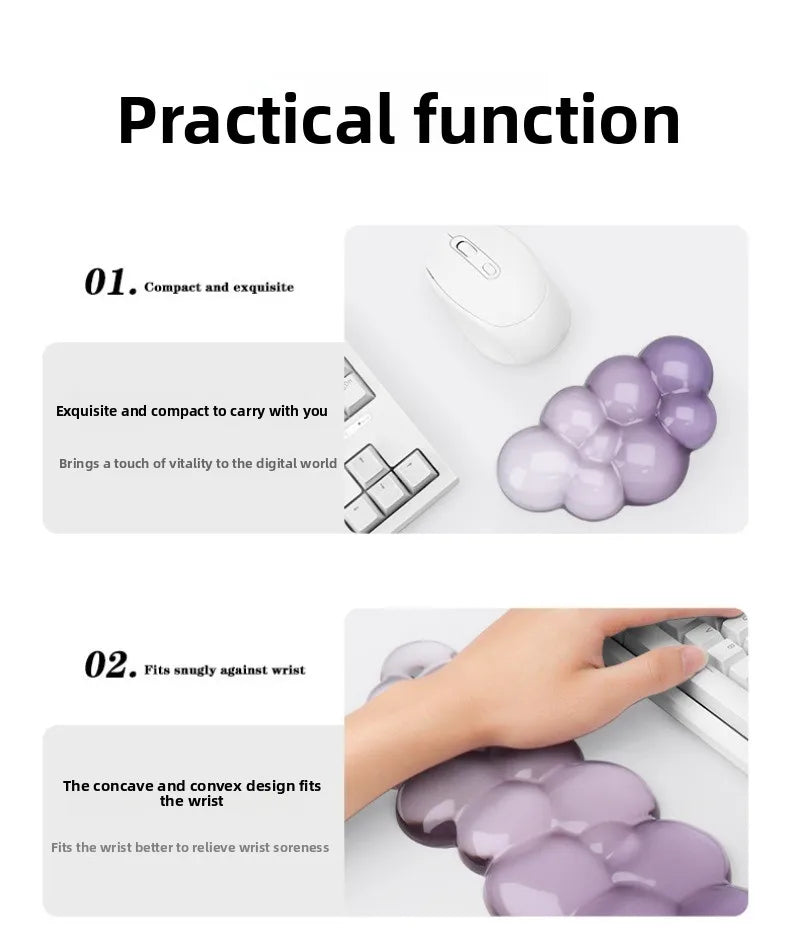 CloudComfort Rest – Ergonomic Wrist Pad for Keyboard & Mouse | Pain Relief Support