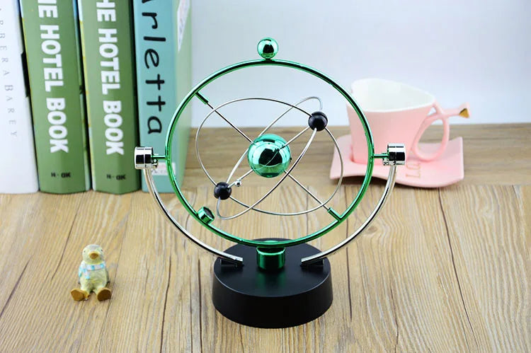 Colorful Galaxy Universe Celestial Swinger Magnetic Rotating Earth Perpetual Motion Device Electric Chaos Pendulum Science Decor