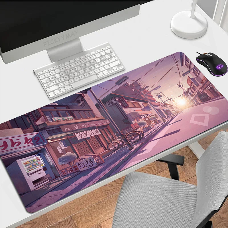 Kawaii Cloud XL Gaming Desk Mat – Cute Mouse Pad (XXL 90×40cm)