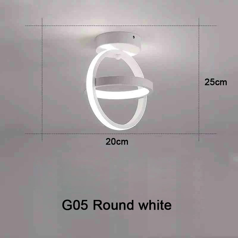 DuoRing LED Ceiling Light – Modern 2-Ring Design for Hallway, Balcony & Office
