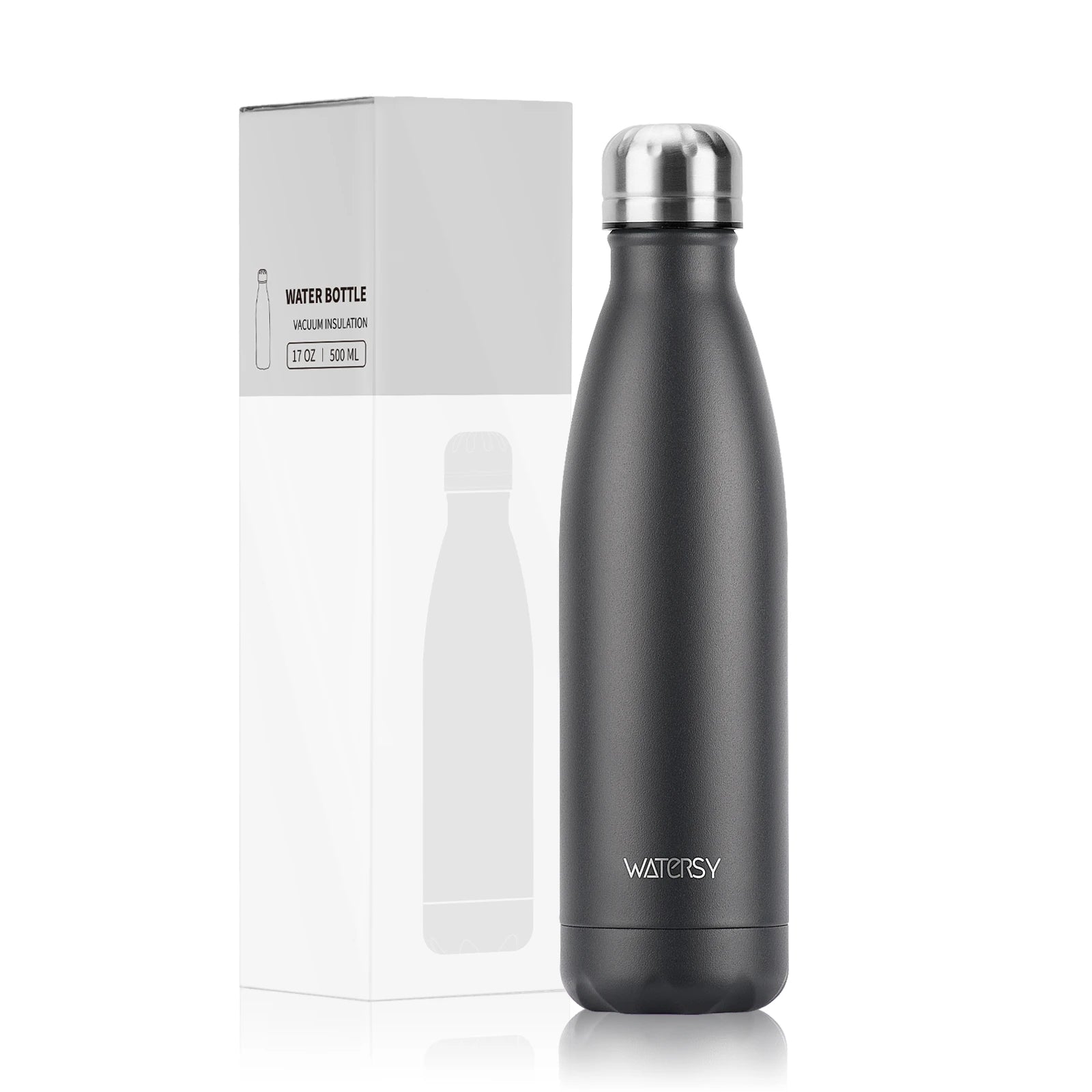 WATERSY 500ml Stainless Steel Vacuum Flask – Insulated Thermos for Coffee & Sport