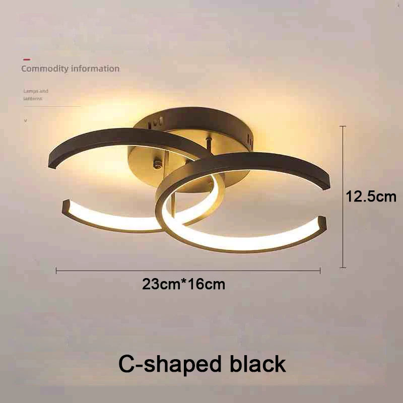 DuoRing LED Ceiling Light – Modern 2-Ring Design for Hallway, Balcony & Office